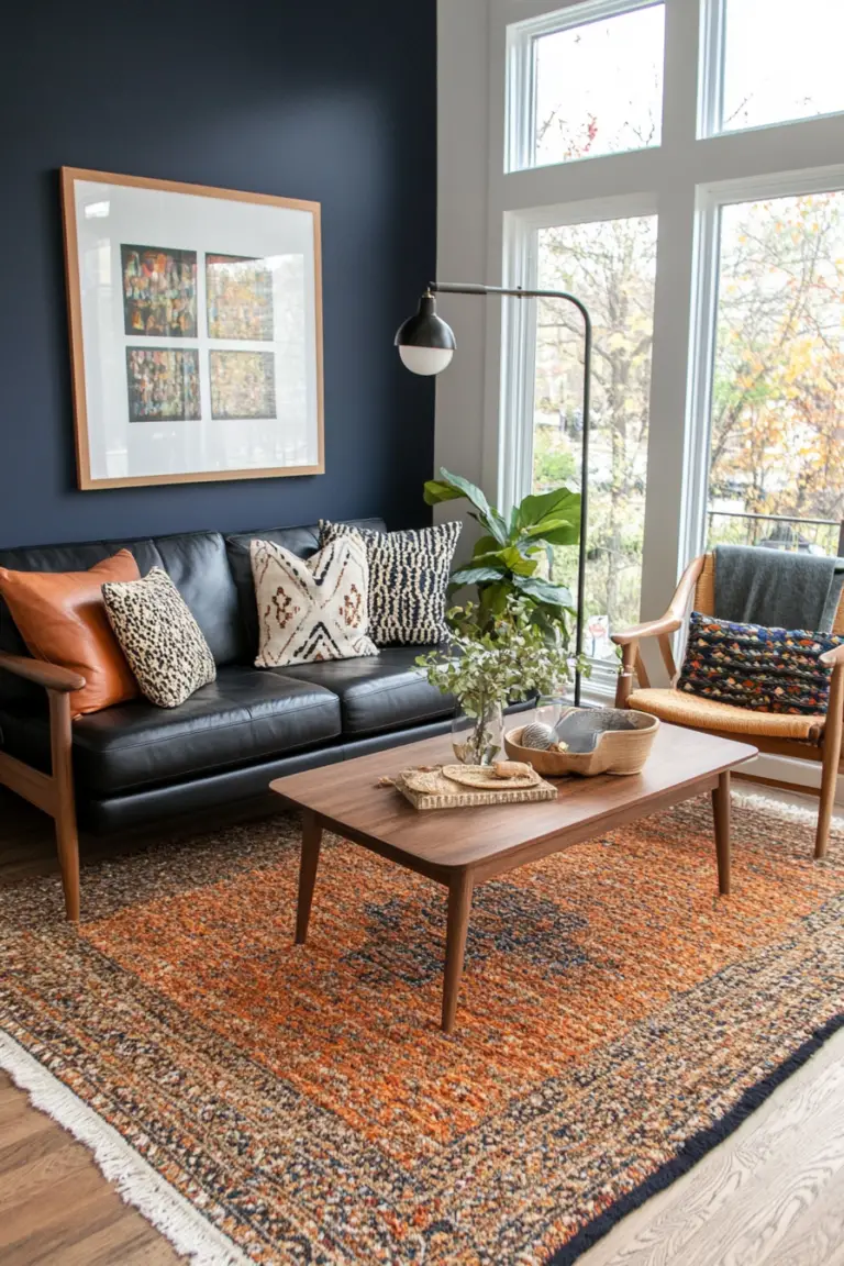 Combining Boho with Mid-Century Modern in Your Living Room