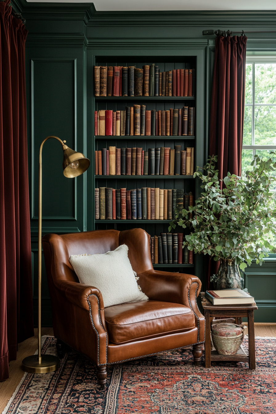 Layered tones with vintage art for a moody atmosphere