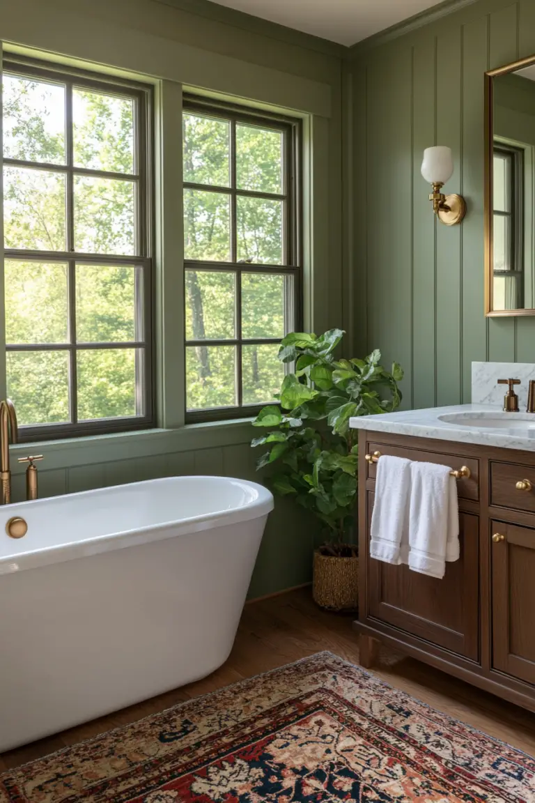 Where to Add Sage Green Accents In Your Bathroom