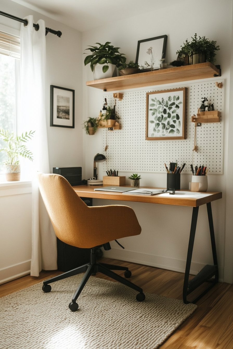 Vertical storage maximizes small office space