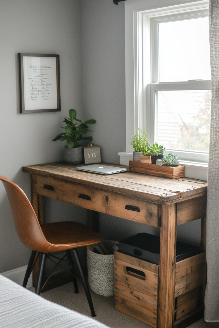 Budget-friendly DIY desk for small bedroom