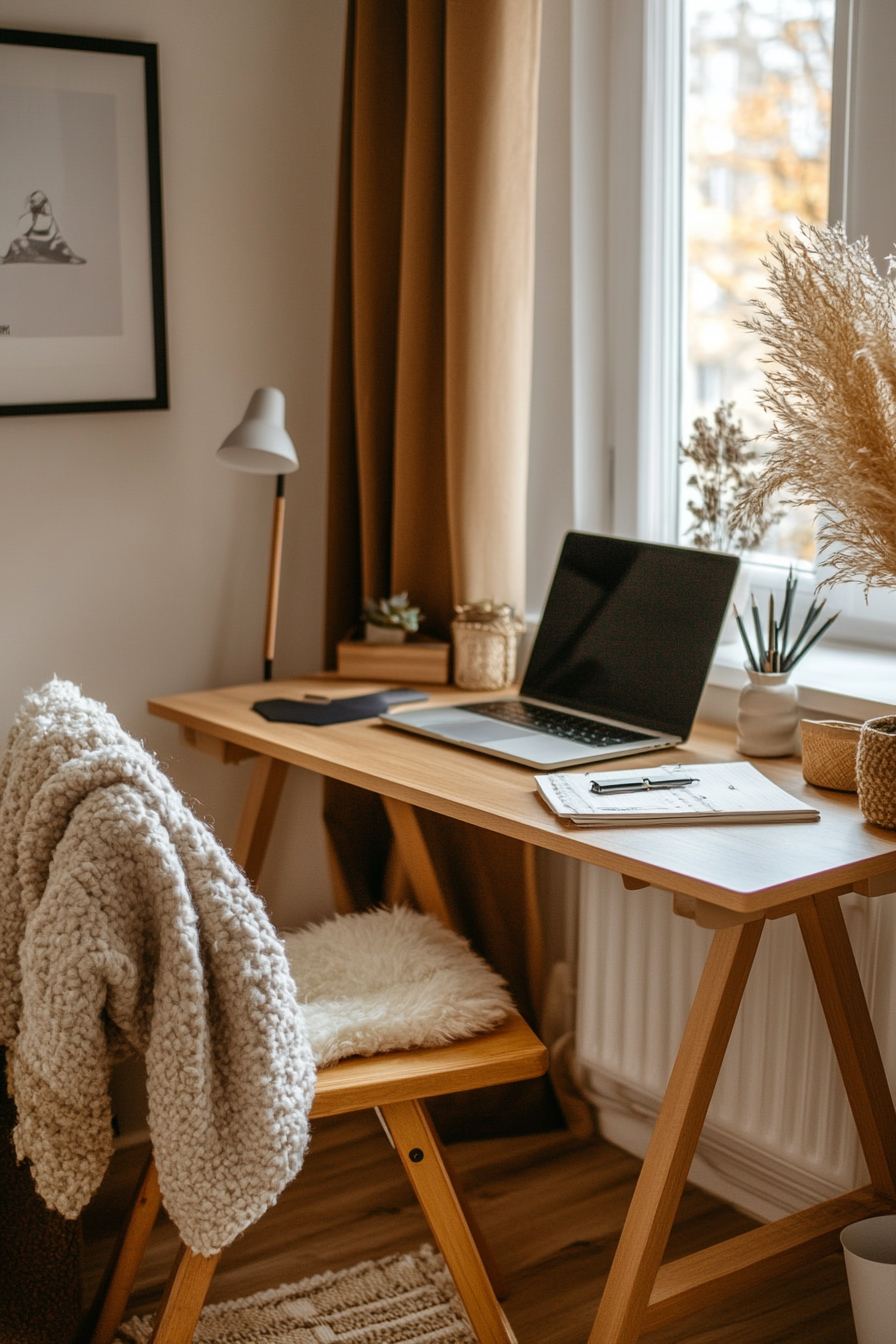Folding chairs offer flexibility for small home offices
