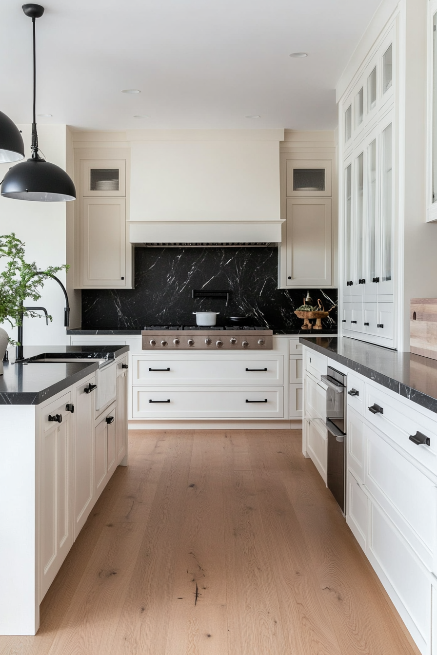 Modern black bar pulls for a sleek kitchen aesthetic