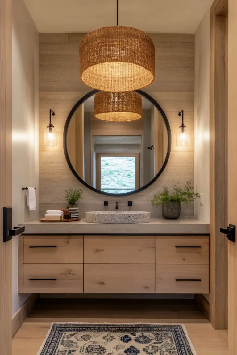 Get a Spa-Like Organic Modern Bathroom