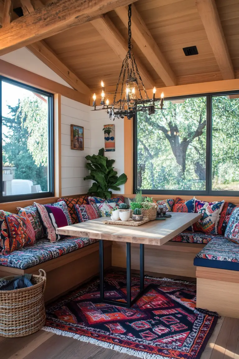 Farmhouse Breakfast Nook Corner Makeover