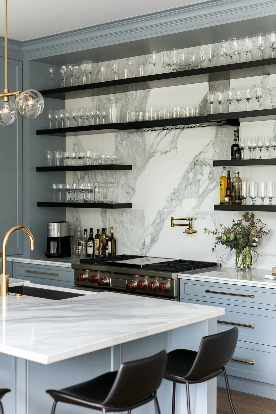 Modern French kitchen with sleek design