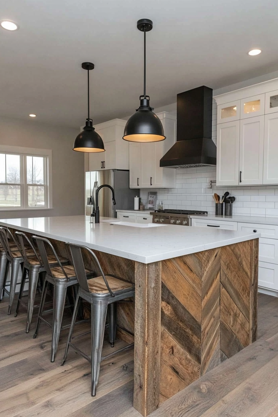 Island lighting with stylish pendants