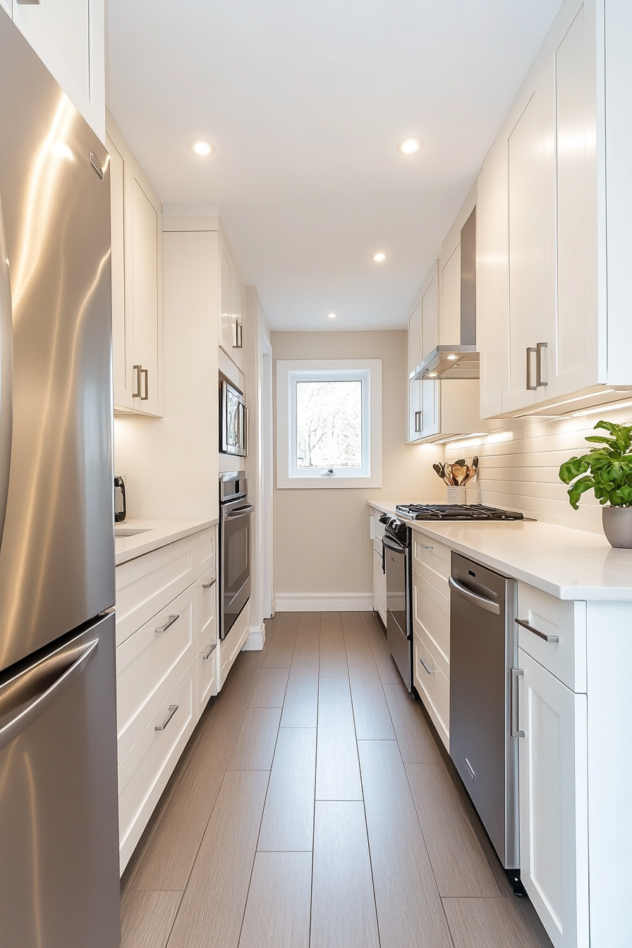 Compact lighting design for small kitchens