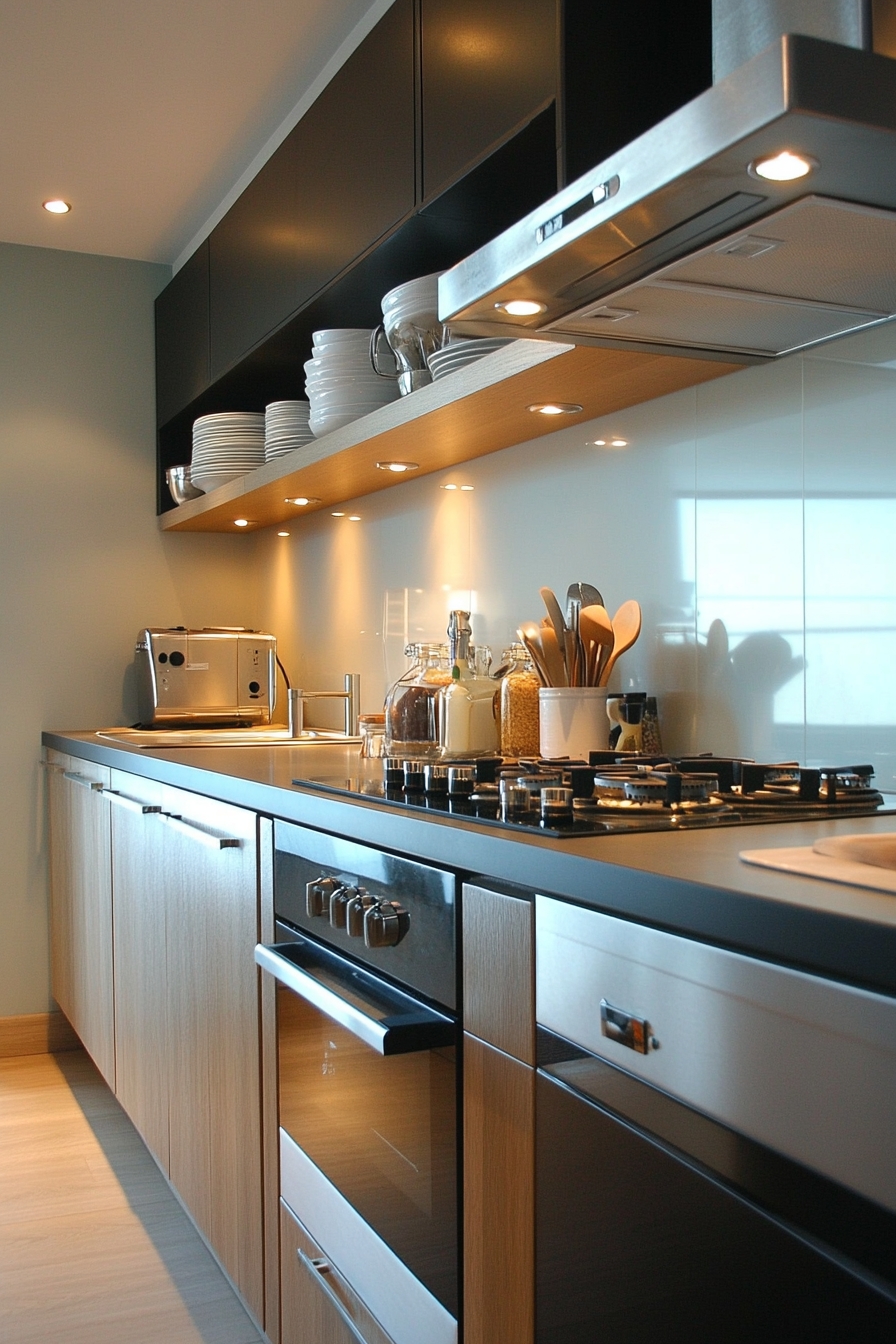 Sleek modern kitchen with minimalistic decor
