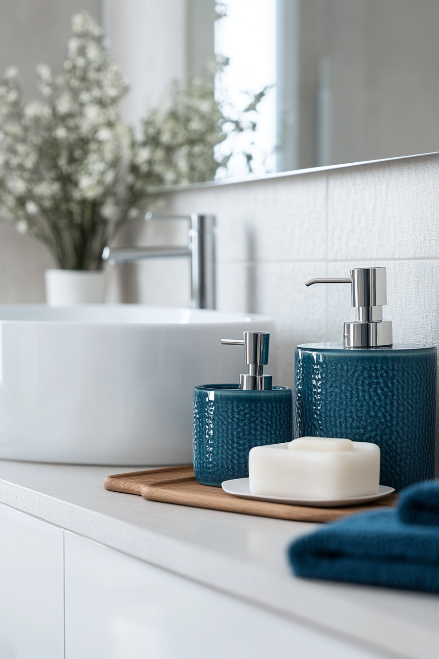 Budget-friendly ocean-inspired bathroom colors