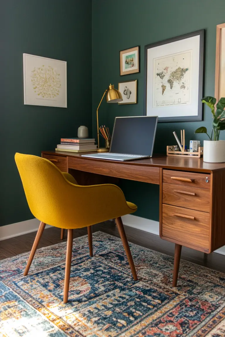 How to Add Mid-Century Modern to Your Home Office