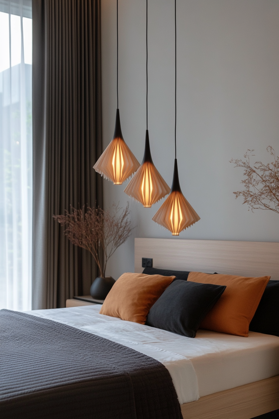 Pendant lights with simple, elegant design