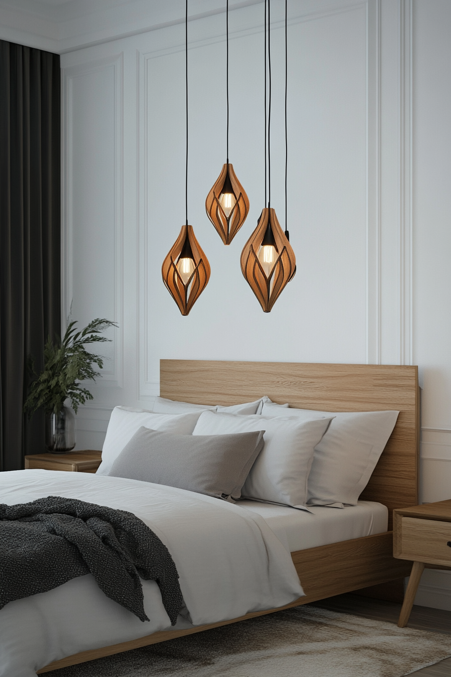 Pendant lights with simple, elegant design