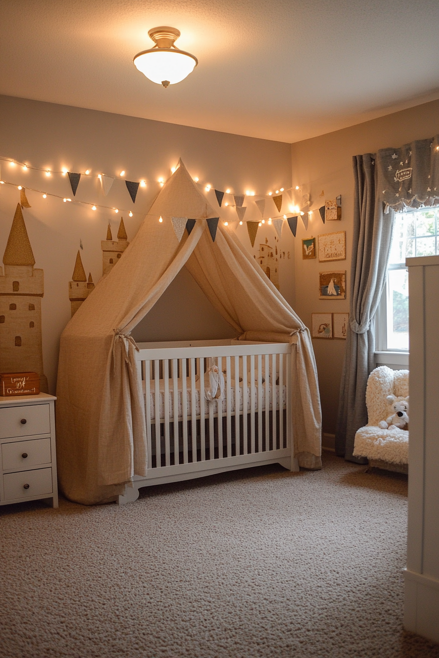 Sparkly fairy tale nursery accents