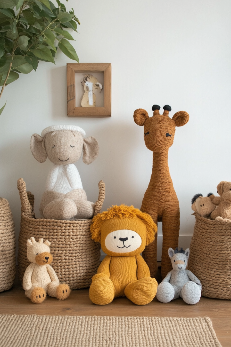 Safari nursery with fun jungle animals
