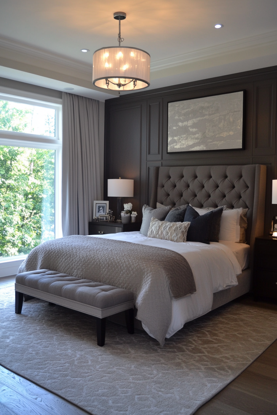 Monochromatic grey with varying textures design concept