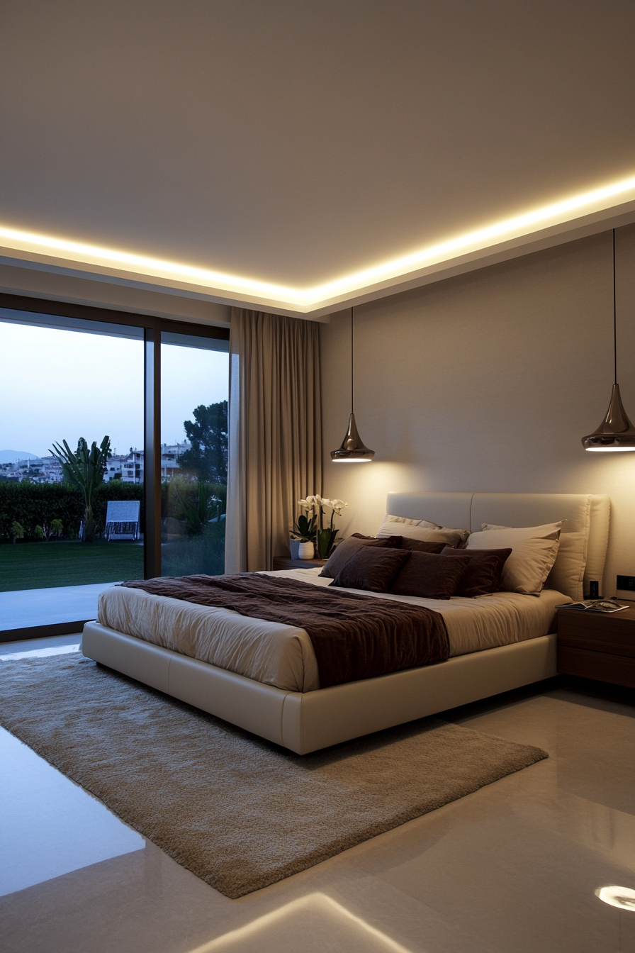 [Minimalist pendant lighting for focused, modern illumination]