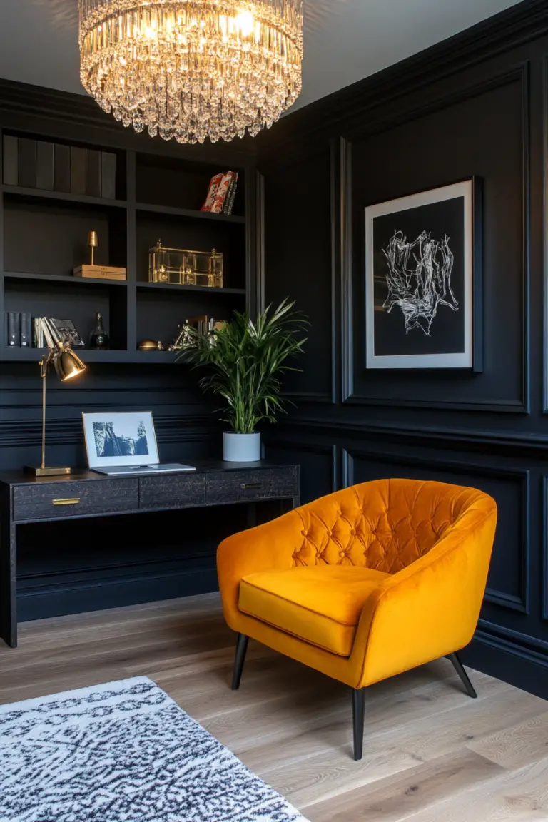 How to Create the Perfect Small Moody Home Office