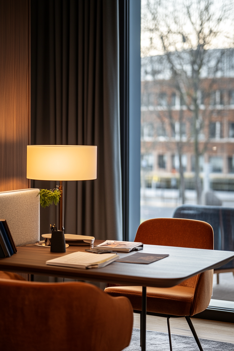 Cozy lighting with layered fabrics