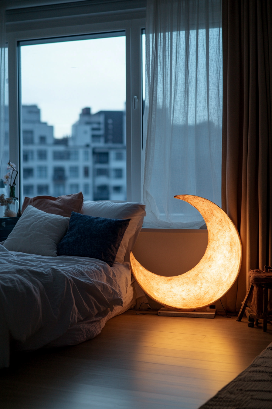 Crescent moon wall art centerpiece
